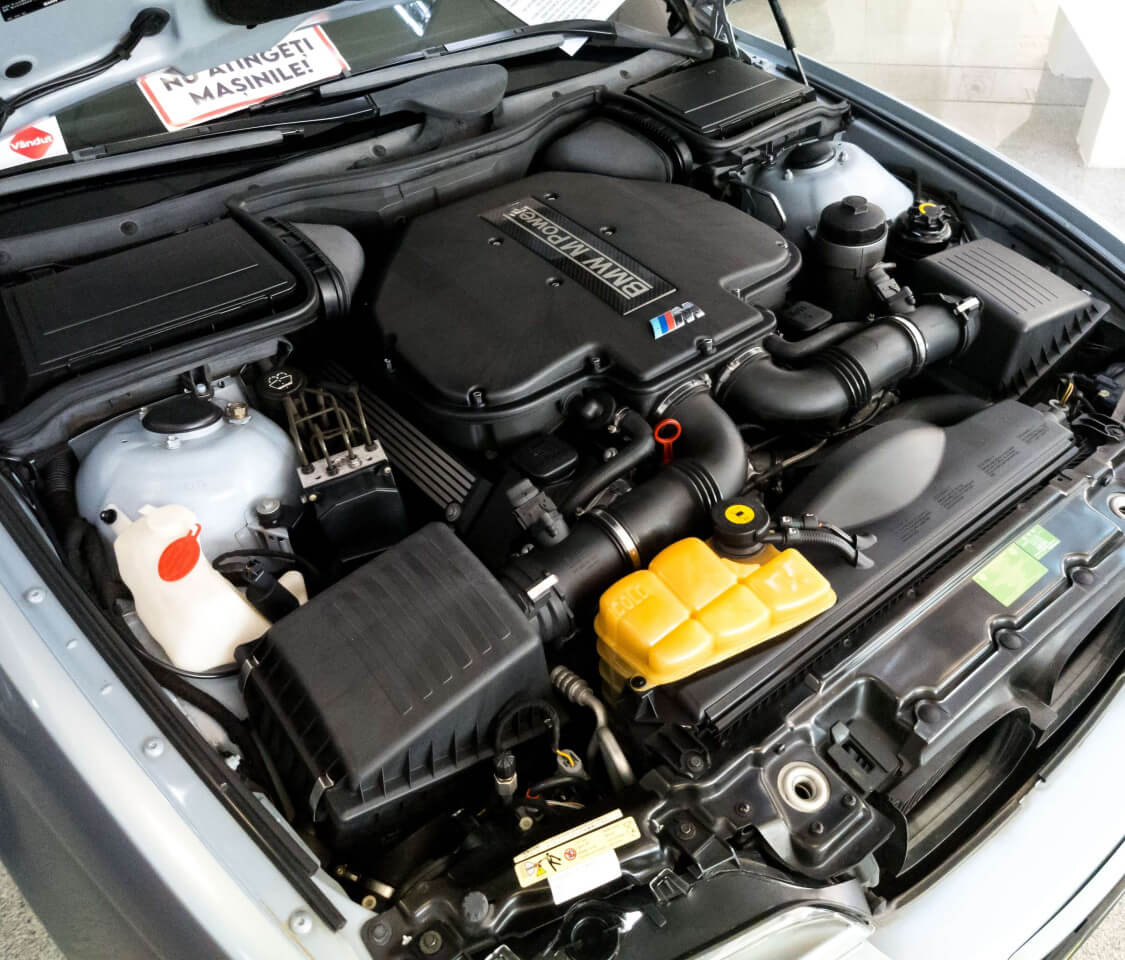 BMW engine under the hood